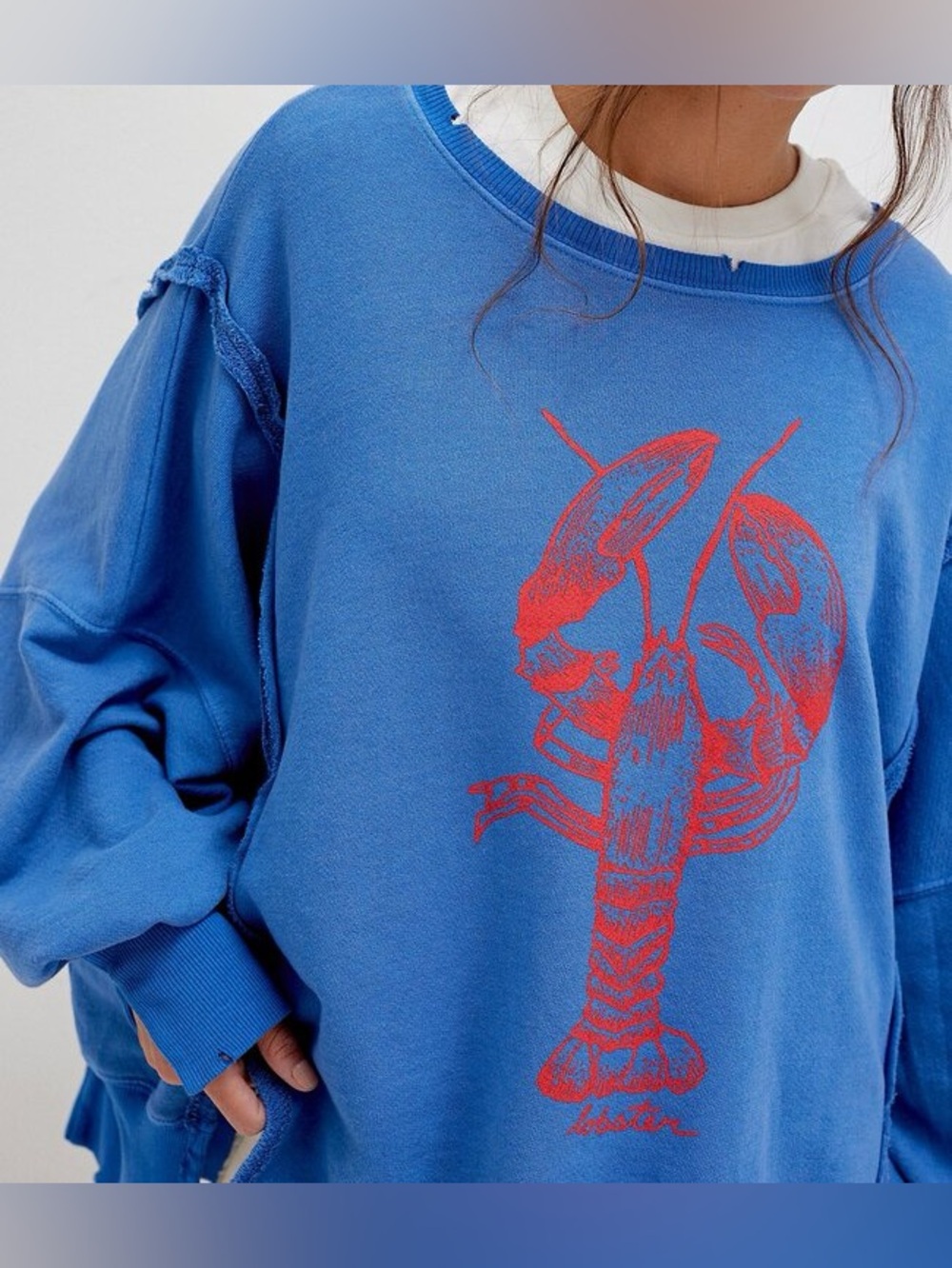 Free People Camden Lobster Graphic pullover